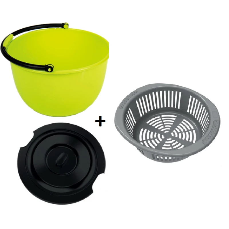 CAMP4 Seau Avec Couvercle Et égouttoir 3 CAMP4 Seau Avec Couvercle Et égouttoir