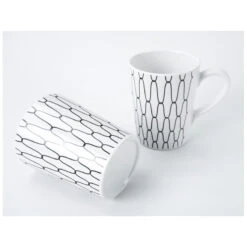 CAMP4 Set Vaisselle Black-White 16 Pièces -Camping En Plein Air camp4 set vaisselle black white 16 pieces 4