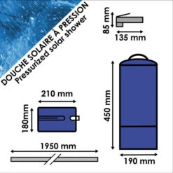 CAO Douche Solaire à Pression -Camping En Plein Air cao douche solaire a pression 5