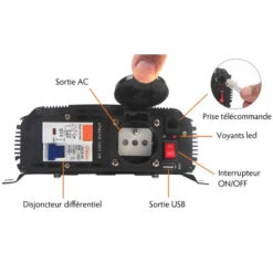 EM Convertisseur PSW24-DIF 700 W -Camping En Plein Air em convertisseur 24220v psw 600 w 2