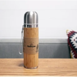 NORTHCORE Thermos® Bambou En Acier 360 Ml Avec Mug -Camping En Plein Air northcore thermos bambou en acier 360 ml avec mug 1